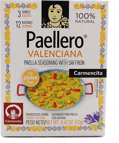 Spices in the Valencian paella, Carmencita 12g