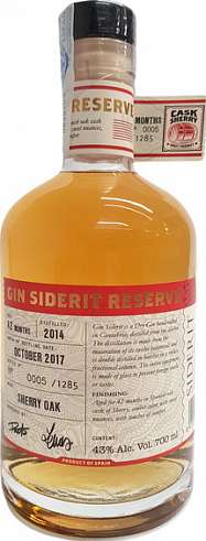  Siderit, Reserva Sherry Cask, gin, 0,7l