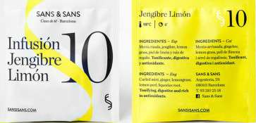 Tea in a silk bag, Jengibre Limon, Sans & Sans 4g