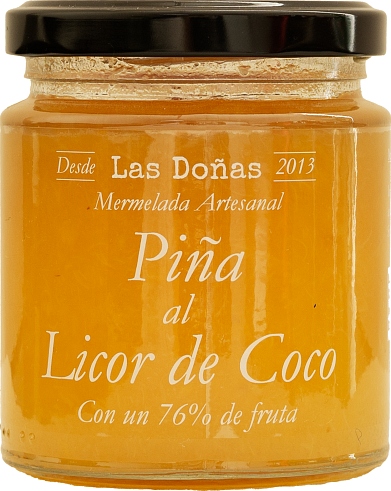 Pineapple jam and coconut liqueur, Las Doňas, 285g