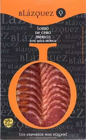 Lomo iberico sliced, Jamones Blázquez, 100g