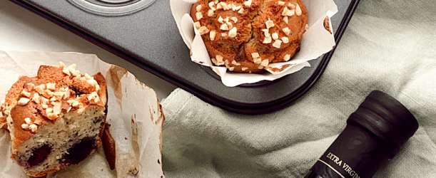 Mandlovokokosové muffiny s borůvkami